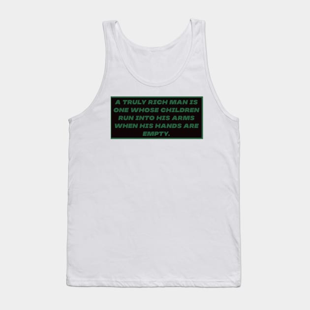 True Richness Tank Top by Motivational.quote.store